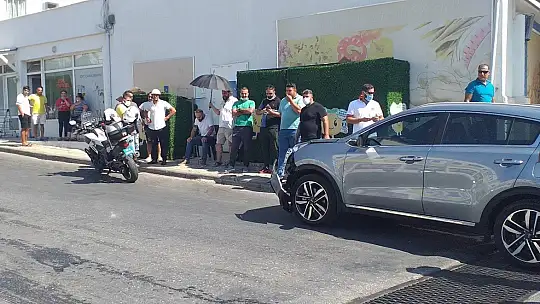 Kaza yapan polis için seferber oldular