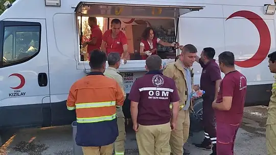 Kızılay'dan Muğla'daki orman yangınına yardım eli