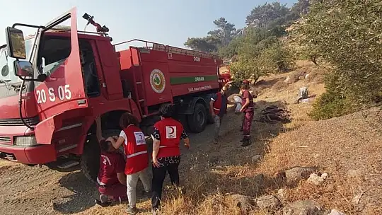 Kızılay'dan Muğla'daki orman yangınına yardım eli