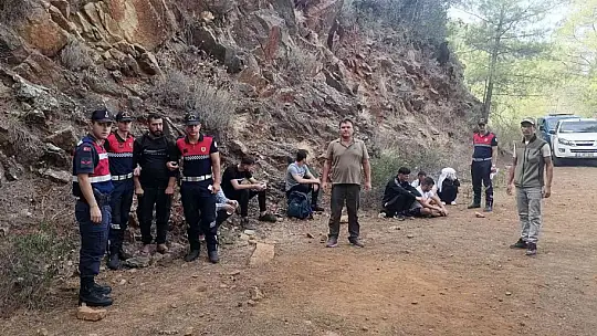 Köyceğiz'de 14 düzensiz göçmen yakalandı