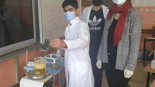 Köyceğiz'de Mesleki ve Teknik Anadolu Lisesi'nde atık yağlardan sabun üretiliyor