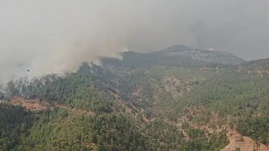 Köyceğiz'de orman yangını büyüdü, 3 kişi mahsur kaldı