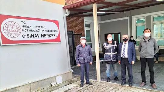 Köyceğiz'de Sınav Merkezi açılarak, ilk sınav yapıldı