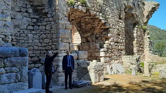 Köyceğiz Kaymakamı Maslak, Kaunos Antik kentini gezdi