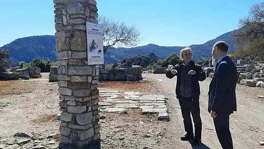 Köyceğiz Kaymakamı Maslak, Kaunos Antik kentini gezdi