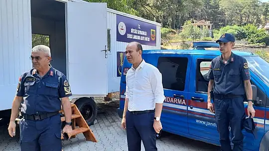 Köyceğiz Kaymakamı Maslak, yangın ekiplerini ziyaret etti