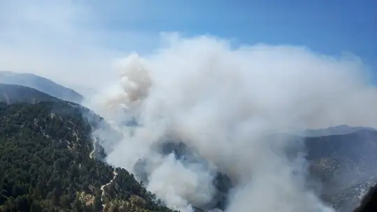 Köyceğiz yangını Denizli sınırına dayandı