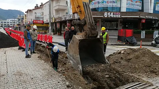 Ölüdeniz Caddesi'nde altyapı çalışmaları başladı