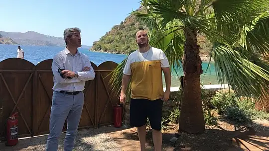 Marmaris Belediye Başkanı Oktay'dan Şahan Gökbakar'a 'geçmiş olsun' ziyareti