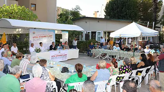 MARMARİS BELEDİYE BAŞKANI OKTAY VATANDAŞLARLA BULUŞMAYA DEVAM EDİYOR