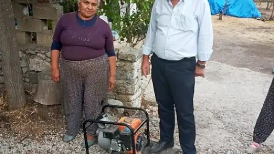 Marmaris Belediyesi'nden tarlaları zarar gören vatandaşa destek