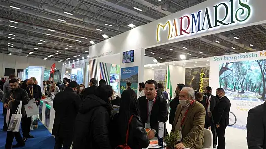 Marmaris Belediyesi'nin standı fuarda yoğun ilgi görüyor