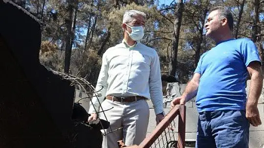 Marmaris Belediyesi, yangında zarar gören köylüleri unutmadı
