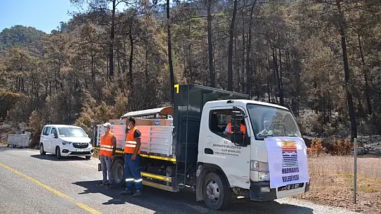 Marmaris Belediyesi yangınzedelere el uzattı