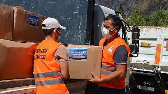 Marmaris Belediyesi yangınzedelere el uzattı