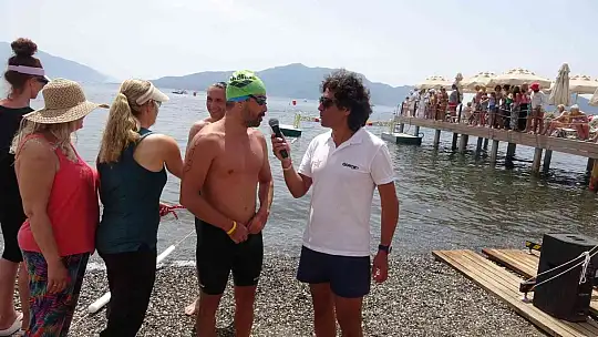 Marmaris rekortmen ve şampiyon yüzücüleri ağırladı