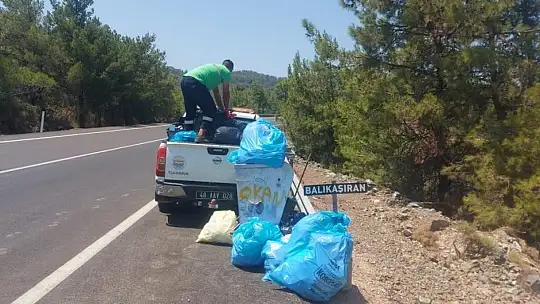 Marmaris'te 9 günde 3 bin ton çöp toplandı