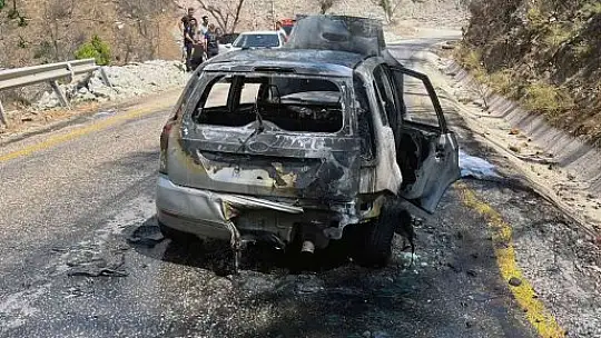 Marmaris'te araç yangını