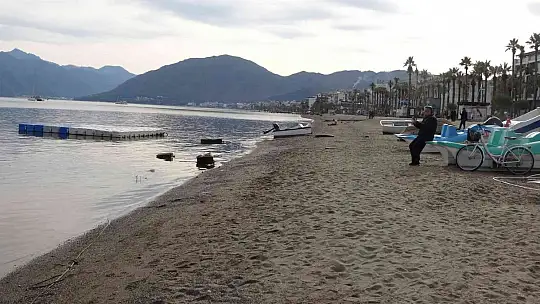Marmaris'te deniz çekildi, olta balıkçılarının eli boş kaldı