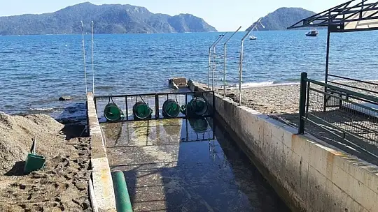 Marmaris'te dere ağızları ağ ile kapatılıyor