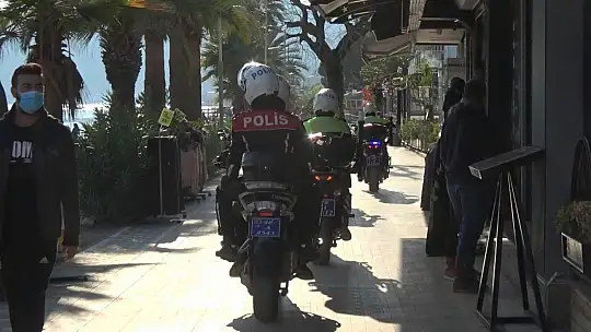 Marmaris'te emniyetten ve zabıtadan megafonlu uyarı