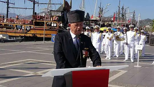 Marmaris'te gaziler tören ile anıldı