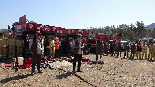 Marmaris'te gerçeği aratmayan yangın tatbikatı yapıldı