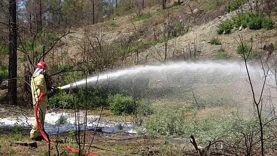 Marmaris'te gerçeği aratmayan yangın tatbikatı yapıldı