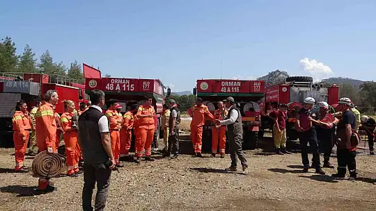 Marmaris'te gerçeği aratmayan yangın tatbikatı yapıldı