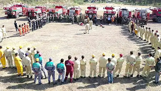 Marmaris'te gerçeği aratmayan yangın tatbikatı yapıldı