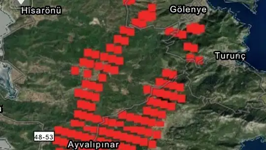 Marmaris'te ilk belirlemelere göre 1 fabrika, 27 ev ve 1 araç yandı