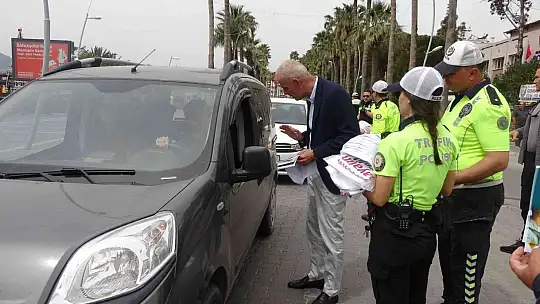 Marmaris'te Kaymakam Aksoy'un katılımı ile 'bayramınız kemerli olsun' denetimleri yapıldı