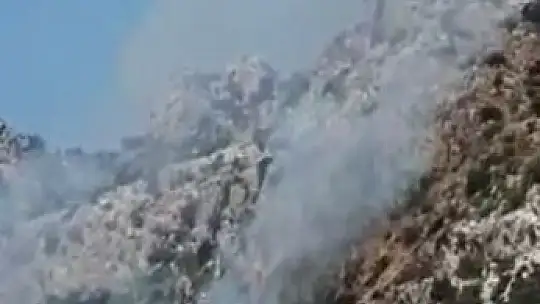 Marmaris'te makilik alanda yangın çıktı