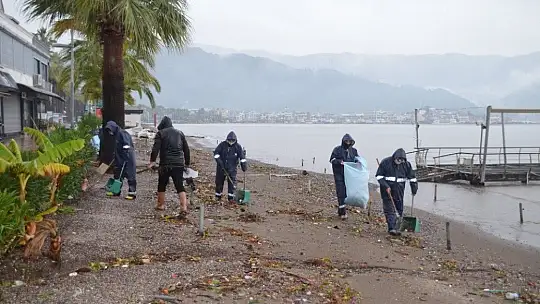 Marmaris'te sağanak yağışlar sorunsuz atlatıldı