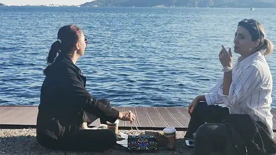 Marmaris'te vatandaşlar güzel havanın keyfini sürüyor