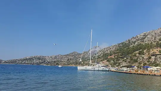 Marmaris'teki makilik yangını kontrol altına alındı