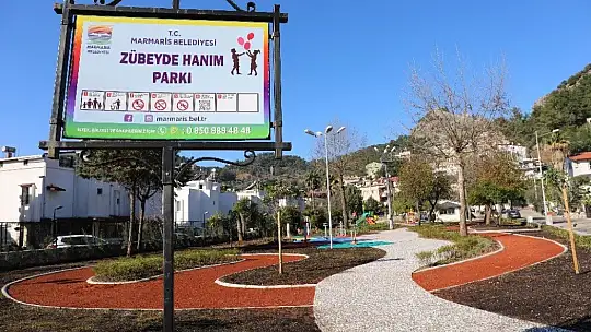Marmaris Zübeyde Hanım Parkı yenilendi