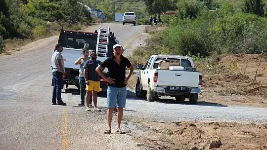 Mazı yolunda tekrar alevler yükseldi