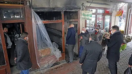 Menteşe Belediyesi'nden yangında zarar gören işyerlerine destek