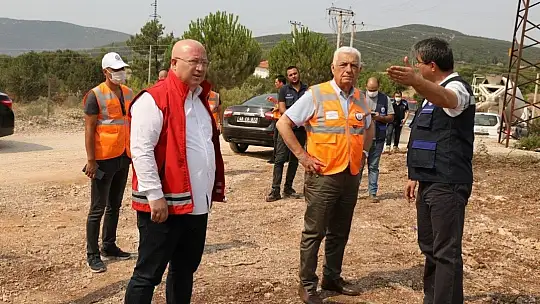 Menteşe Belediyesi, yangınlarda sahadaki ekiplerin ihtiyaçlarını karşılıyor