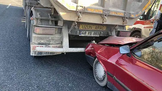 Menteşe'de trafik kazası: 1 yaralı