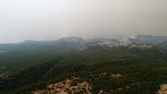 Menteşe'de yangın söndürme çalışmaları devam ediyor