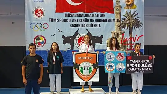 Menteşeli karateciler İzmir'de fırtına gibi esti