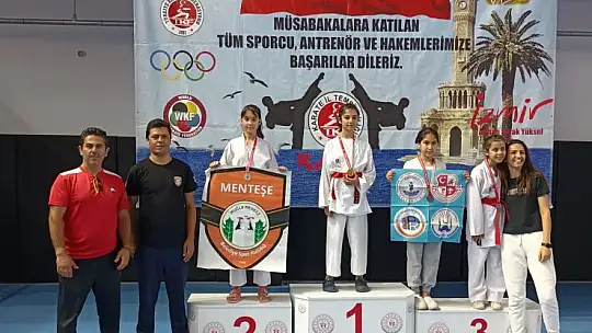 Menteşeli karateciler İzmir'de fırtına gibi esti