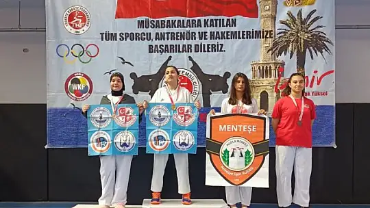 Menteşeli karateciler İzmir'de fırtına gibi esti