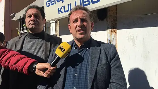 Milas'ta kundaklanan kulüp binası önünde açıklama yapıldı