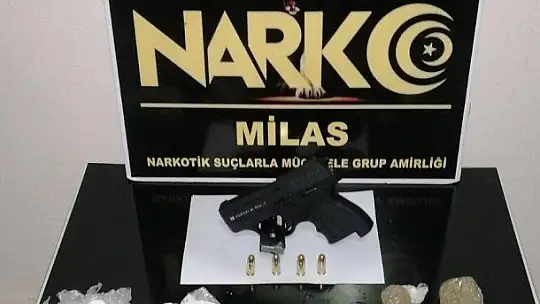 Milas'ta uyuşturucu ve silahla yakalanan şahıs tutuklandı