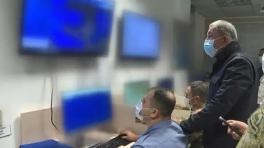 Milli Savunma Bakanı Akar ve TSK komuta kademesi Aksaz'da