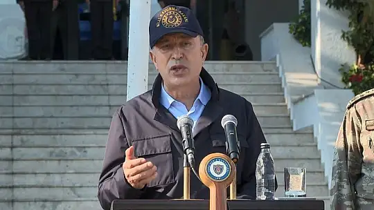 Milli Savunma Bakanı Akar ve TSK komuta kademesi Aksaz'da