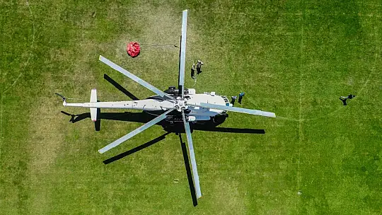 Muğla Atatürk Stadı helikopter pistine döndü